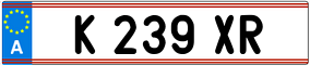 Trailer License Plate